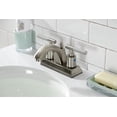 thumbnail image 4 of Kingston Brass FSC4648CKL Kaiser 4 in. Centerset Bathroom Faucet with Pop-Up Drain, Brushed Nickel, 4 of 5