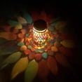 thumbnail image 2 of Luces solares de mosaico, linternas colgantes para exteriores, linternas solares de mosaico impermeables, luces nocturnas solares para exteriores, lámparas de mesa, decoración, 2 of 8