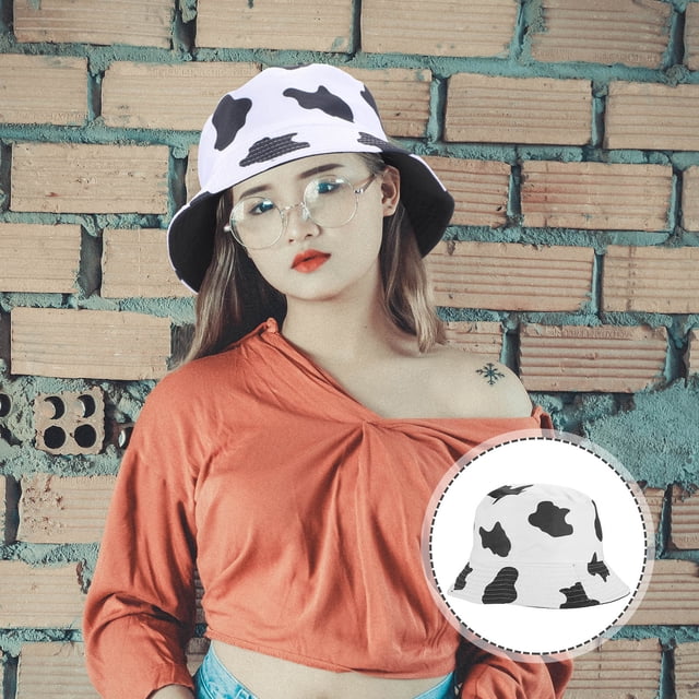 HEANUJJ Sombrero De Con Estampado De Vaca Para Mujer Con Protección Solar Y Transpirable