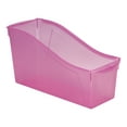 thumbnail image 2 of Pen+Gear Plastic Desktop Book Organizer Bin, Tint Pink, 6-Pack, 2 of 12
