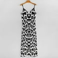 thumbnail image 5 of Leopard Print Sleeveless Suspender Dress Summer Fashion Casual Long Dress, 5 of 9