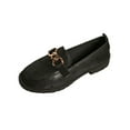 thumbnail image 2 of Xucatan Women's Chunky Loafers, Leather Slip-On Dress Shoes with Metal Chain, Comfortable Business Casual Shoes for Office Work & Dressy Occasions Gift, 2 of 8