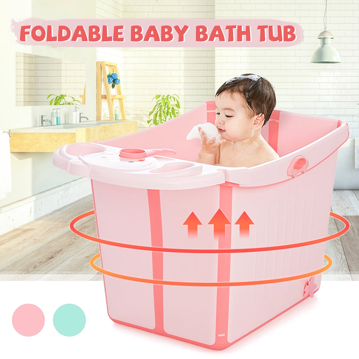 newborn folding bathtub