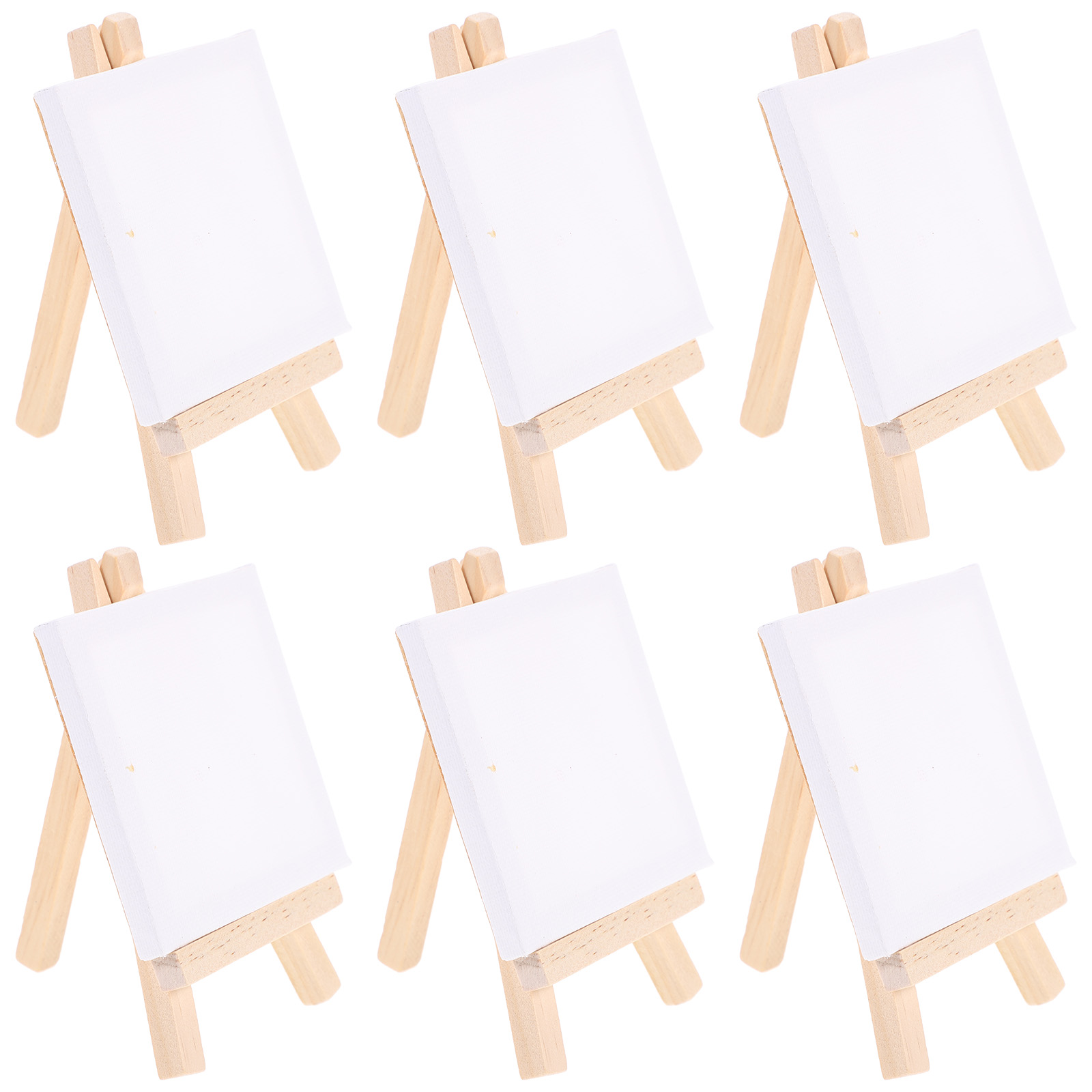 NUOLUX Easel Painting Mini Canvas Set Board Displaysmall Wooden Kitartwork  Woodoil Boardsstand Canvases Panels Artist Tripod 