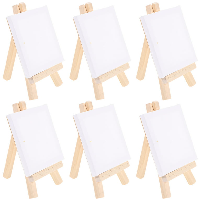  Mini Canvases Panels for Painting with Mini Easel