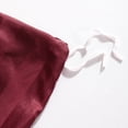 thumbnail image 5 of Lorviah 3 Piece Striped Satin Duvet Cover Set Twin Size, Soft & Hair/Skin Friendly, Wine Red, 5 of 5