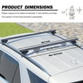 thumbnail image 6 of COWVIE 48'' Roof Rack Cross Bars, Adjustable Aluminum Cargo Bars Fits Most Existing Raised Side Rails with Gap, 6 of 7