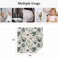 thumbnail image 5 of Watercolor Flowers Cloth Napkins, Green Floral Leaves Retro Rustic Beige Washable and Reusable Dinner Napkins Set of 4, Table Napkin for Kitchen Party Birthday Wedding Hotel Housewarming 20"x20", 5 of 9