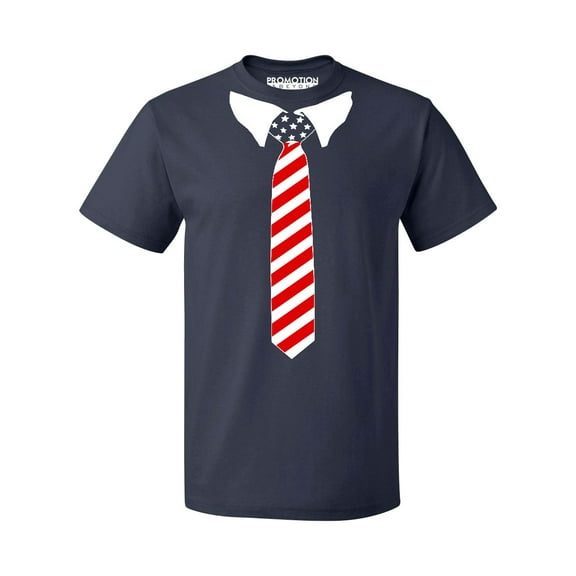 USA Tie Tuxedo 4th of July Wedding Party Ceremony Men's T-shirt, M, Navy