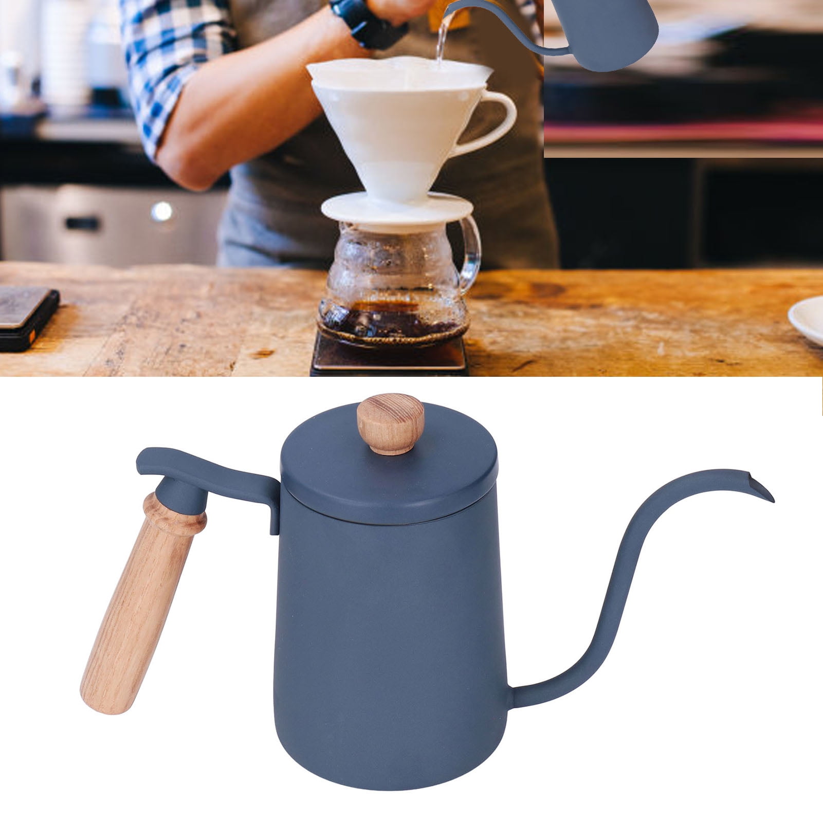 Demonsen Pour Over Kettle, Coffee Kettle, Coffee Pour Over Kettle 600ml