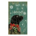 thumbnail image 2 of Black Lab Winter Snow Wall Art, 2 of 3