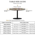 thumbnail image 2 of Round Fitted Tablecloth with Elastic Edge Design Table Cover Waterproof Stain-Resistant Wipeable Table Cloth Best for 42"-46" Round Tables for Outdoor Indoor Floral Print, 2 of 4