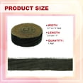 thumbnail image 2 of Uxcell Velvet Ribbon Wide Handmade Frayed Raw Edge Thick Fringe Ribbon Wide Fringe Fabric Ribbons Dark Green, 2 of 6