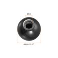 thumbnail image 2 of Unique Bargains Threaded Ball Knobs, 1.57Inch Dia M12 Female Thread Thermoset Round Ball Handles, Black 6 Pack, 2 of 5
