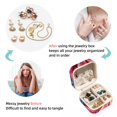 thumbnail image 4 of Octopus Travel Portable Square Jewelry Display Case: Storage Solution for Rings, Earrings, Necklaces, Bracelets, and More! Ideal for Girls and Women: Jewelry Stand, Display, and Box in One, 4 of 6