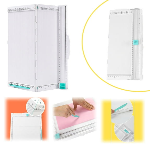 Craft Stationery Paper Trimmer Scoring Board 12X12 Inch Foldable Cutter for Creasing and Cutting Photos Books and More