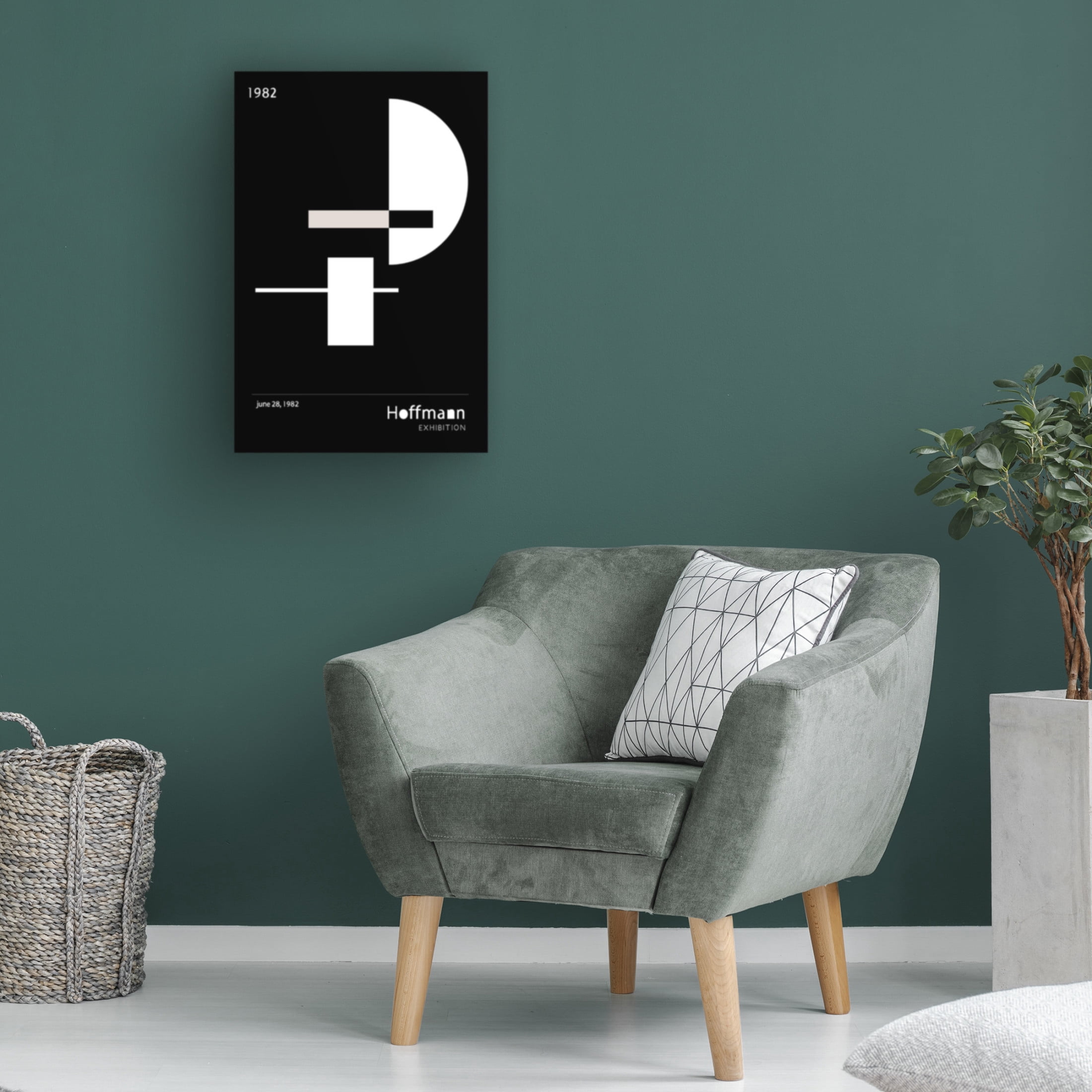 Canvas Wall Art - Pictufy Studio Ii '1982 Graphic' Wall Art for Living Room, Bedroom, or Office Décor by Trademark Fine Art - 16 x 24 Inches