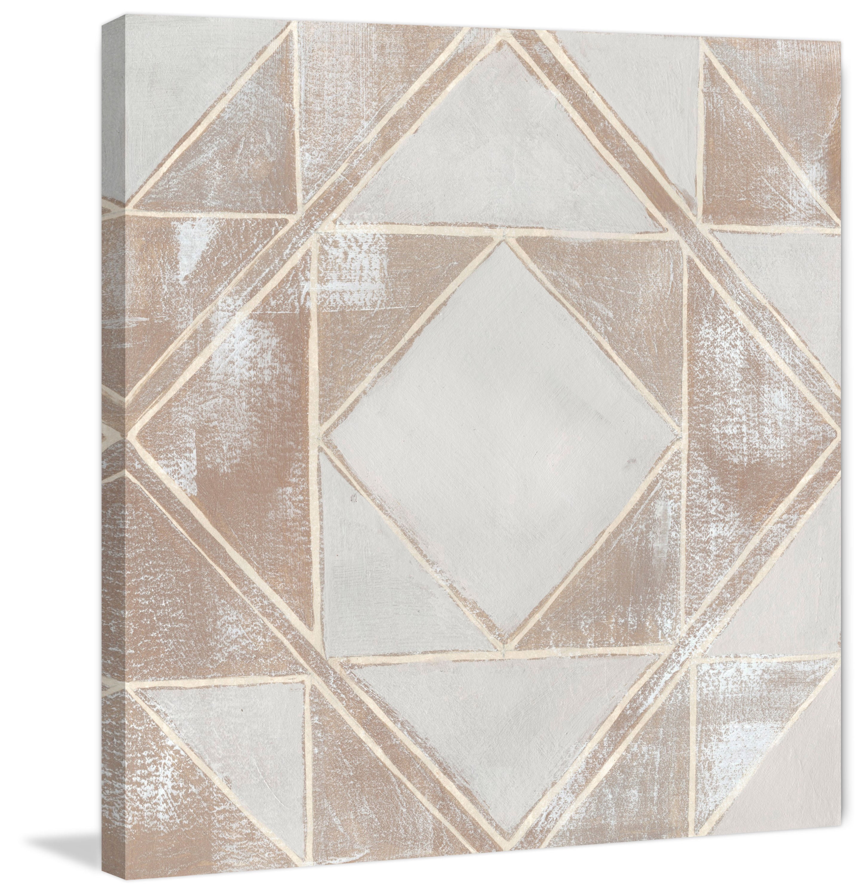 Marmont Hill Geometric Veil II Print on Wrapped Canvas