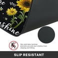 thumbnail image 5 of Sunflower Kitchen Rugs and Mats Non Skid Washable Set of 2, You are My Sunshine Kitchen Mats for Floor, Cute Yellow Flower Bee Kitchen Runner Rug, Black Background Kitchen Decor, 5 of 6