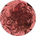 thumbnail image 1 of Ahgly Company Indoor Round Patterned Saffron Red Area Rugs, 5' Round, 1 of 6