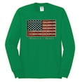 thumbnail image 2 of Wild Bobby, American Game Flag Baseball Bat Ball, Sports, Men Long Sleeve Shirt, Kelly, 2XL, 2 of 3