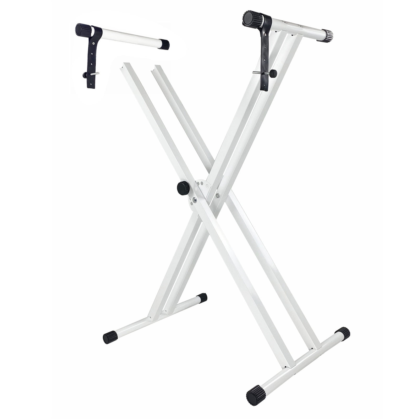BIBABLYKE Adjusted Electronic Piano Stand, Double Braced Keyboard Stand, Electric Piano Holder Adjusted Stable Keyboard Rack