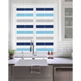 thumbnail image 2 of Window Privacy Film Blue Navy Striped Stained Glass Window Film Decorative Sun Block Window Cover Simple Abstract Greyish Lines Art Window Clings Static Adhesive Sticker for Bathroom 17.7"x39.3", 2 of 7