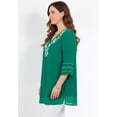 thumbnail image 3 of Catherines Women's Plus Size Crinkle Embroidered Tunic, 3 of 3