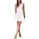 thumbnail image 2 of INSPIRE CHIC Vestido de Verano Sin Mangas con Lazo en la Espalda, Flowy, Estilo Skater, Corte A, Mini, M Blanco, 2 of 6