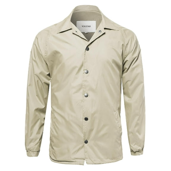 FashionOutfit Men's Casual Light Weight Windbreaker Jacket Various Colors