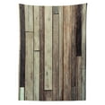 thumbnail image 3 of Ambesonne Wooden Print Tablecloth Rectangular Table Cover, American Western Style, 52"x70", Brown, 3 of 4