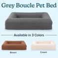 thumbnail image 6 of PETMAKER Dog Bed with Bolster, Nonslip Bottom, and Washable Cover (Gray), 6 of 7