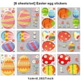 thumbnail image 2 of Injueey Pegatinas de ventana de feliz Pascua, adhesivos de impresión de PVC, calcomanías de Mural, conejo, huevos coloridos, pared, Kits de decoración para fiestas, 2 of 6