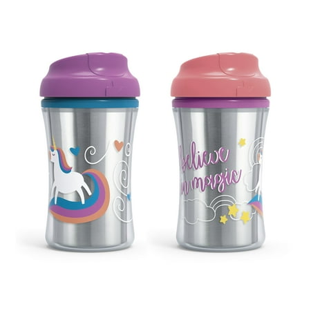 First Essentials by NUK Insulated Cup-like Rim Sippy Cup, 9 oz, 2-Pack