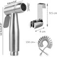 thumbnail image 2 of High Quality Toilet Bidet Kit with Water Tank Hook and 59" ABS Telescopic Flexible Shower Hose for Daily Personal Hygiene (Grey), 2 of 5
