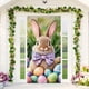 thumbnail image 5 of pstuiky Cortina de puerta de Pascua adecuada para grandes suministros de fiesta decoración de pared de jardín fondo de decoración navideña, 5 of 6