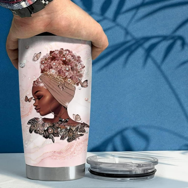 Black Queen Tumbler Faith Black Women Bible 20oz Tumblers with Lid Gift for African  American Afro Black Girl Encouragement Birthday Women Day - Walmart.com
