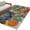 Blue, variant on Vintage Floral Boho Area Rugs 2.7'x5', Washable Small Throw Rugs for Kitchen Bedroom, Abstract Art Modern Flowers Indoor Outdoor Rug Non-Slip Low Pile Carpet Runner Reversible Floor Mats