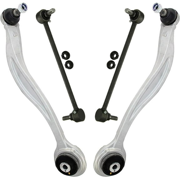 Detroit Axle - Front Control Arms Sway Bars for Mercedes-Benz 10-15 GLK350 13-15 GLK250, 2 Lower Forward Control Arms with Ball Joints 2 Stabilizer Sway Bars 2013 2014 2015 Replacement