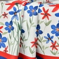 thumbnail image 5 of 4th of July Tablecloth 60x102 Inch, Patriotic Watercolor Poppy Flowers Independence Day Memorial Day Table Cover for Party Picnic Dinner Decor, 5 of 6