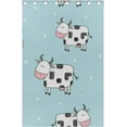 thumbnail image 4 of Coolnut Window Curtain Panels Cows White Dot On Blue Grommet Top Room Darkening Thermal Insulated Blackout Window Treatment Drapes 2 Panels W55 x L84 In, 4 of 6