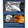 thumbnail image 4 of Nilight Headlight Assembly Compatible with 2004 - 2015 Nissan Titan 2004-2007 Armada Headlamps Replacement Black Housing Amber Reflector, 4 of 7