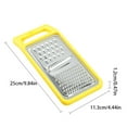 thumbnail image 2 of Vegetable Shaver Potato Shredder Slicer Kitchen Tool Stainless Tool Wire Scraper,Yellow Kitchen Shaver, 2 of 3
