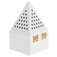 thumbnail image 3 of Niceauty 1Pcs Mini Incense Burner White Wooden Metal Censer Desktop Decor, 3 of 6