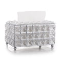 thumbnail image 1 of Caja de pañuelos de cristal de lujo de estilo europeo, caja de papel, caja de servilletas creativa, caja de almacenamiento para sala de estar, modelo de adornos para habitación, 1 of 6