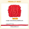 thumbnail image 2 of 4 Rolls 240M Thick Chenille Yarn Red Bulky Crochet Yarn Polyester Fluffy Jumbo Plush Soft Giant Thick Fuzzy Yarns for Crocheting Knitting Handmade Amigurumi Weaving Thick Blanket DIY Craft Red, 2 of 6