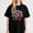 Black-1, variant on Women's Sloth Graphic T-Shirt with Dont Hurry Be Happy S-4XL Mother's Day Gift