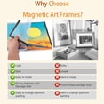 thumbnail image 4 of 2Pack Diamond Art Frames,13.8x9.8In Black Magnetic Diamond Frames,Diamond Art Frame Self-Adhesive for Wall Door Decor, 4 of 6