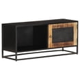 thumbnail image 1 of vidaXL TV Cabinet 90x30x40 cm Rough Mango Wood, 1 of 4