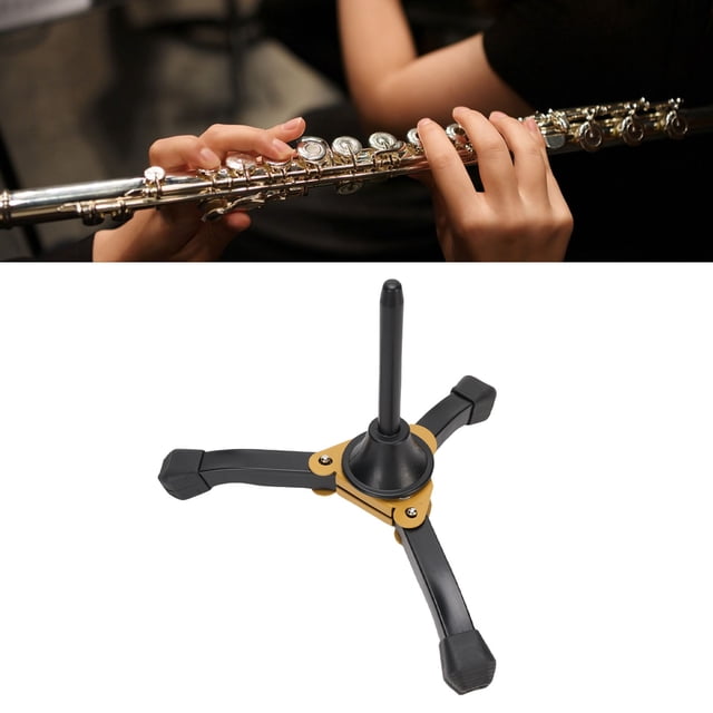 Flute Stand, Anti Slip Foldable Clarinet Tripod Stand for Woodwind Instruments